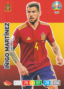 Inigo Martinez Spain Panini UEFA EURO 2020#140